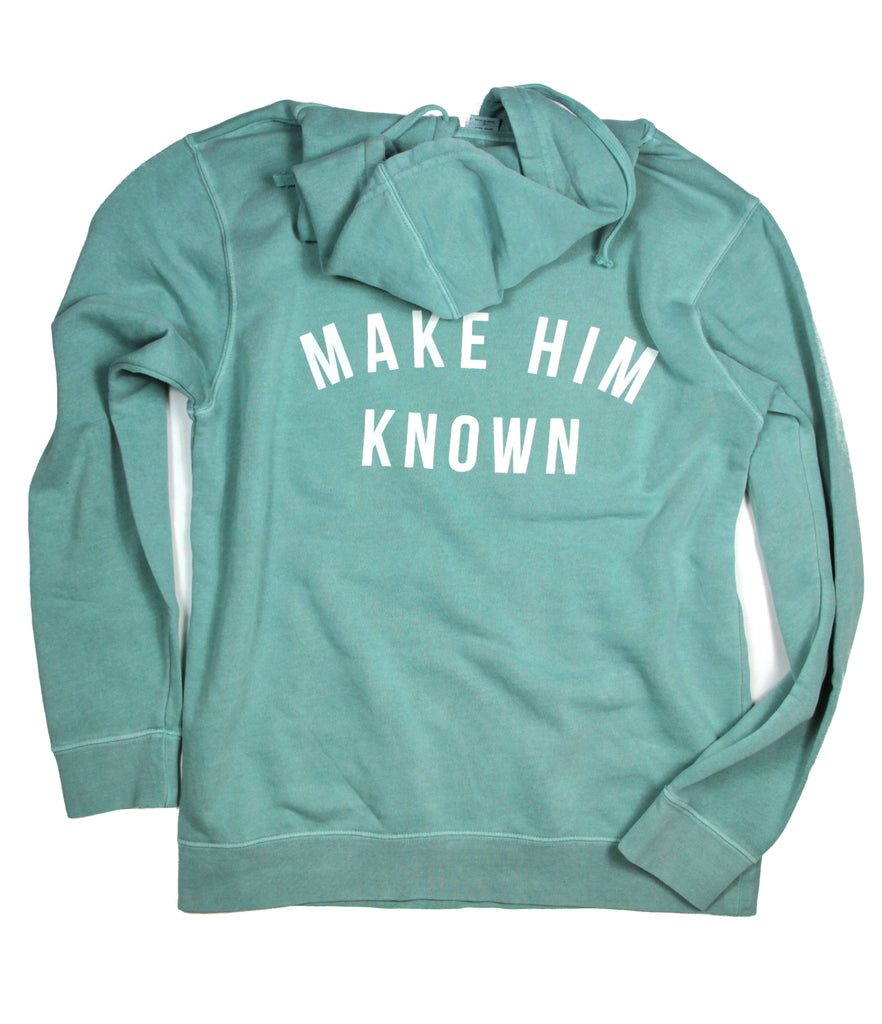 KNOW HIM & MAKE HIM KNOWN MINT HOODIE