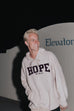 HOPE TAN SUEDED FLEECE HOODIE