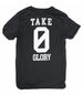 TAKE NO GLORY BLACK CONCRETE ROLLED SLEEVE T-SHIRT