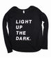 LIGHT UP THE DARK BLACK WOMEN'S FLOWY LONGSLEEVE