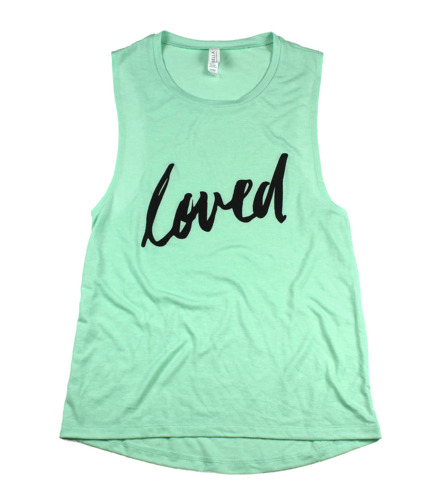 LOVED MINT WOMEN'S FLOWY MUSCLE TANK
