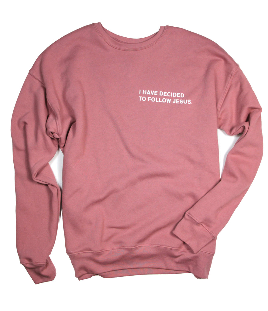 NO TURNING BACK MAUVE CREWNECK SWEATSHIRT