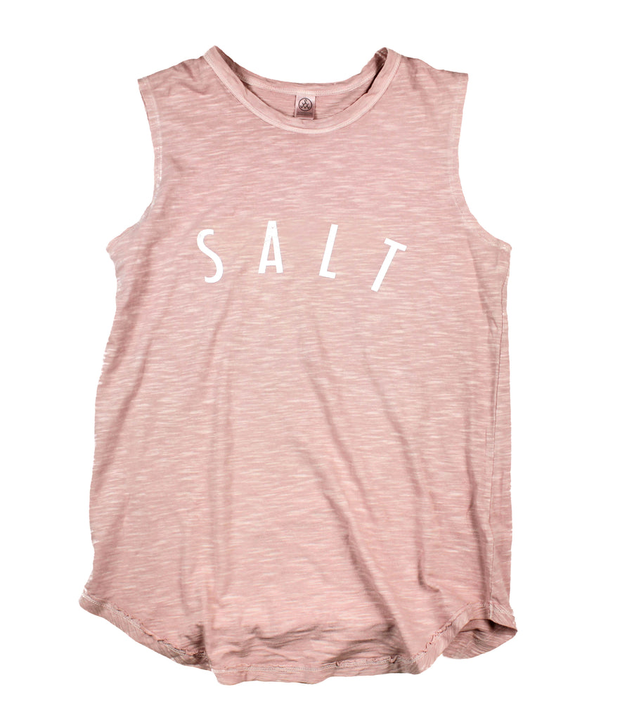 SALT + LIGHT BLUSH DYED SLEEVELESS TANK