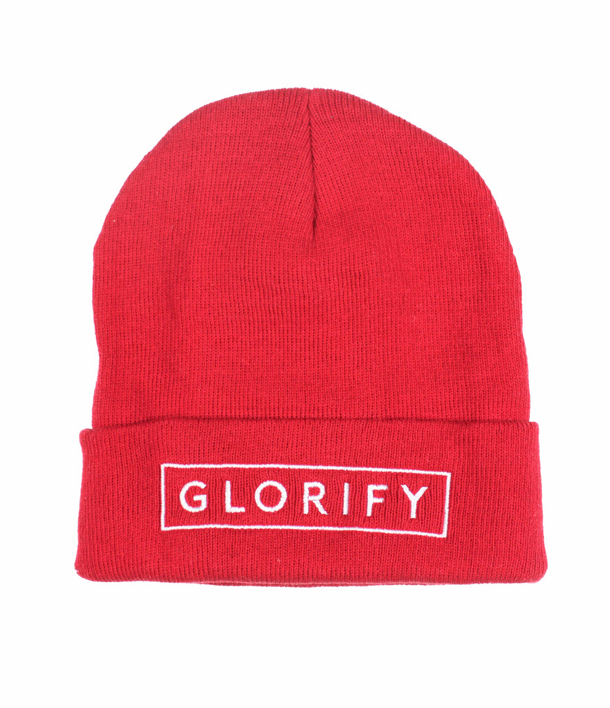 GLORIFY LOGO RED BEANIE