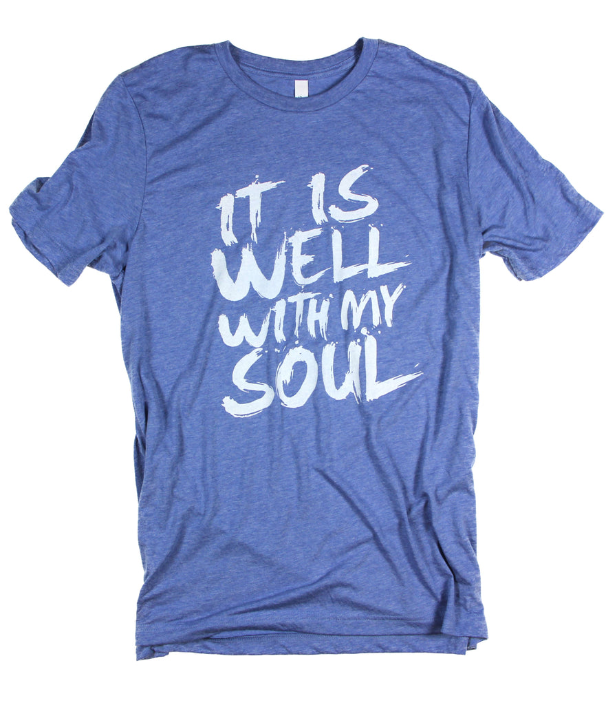 IT IS WELL OCEAN BLUE T-SHIRT