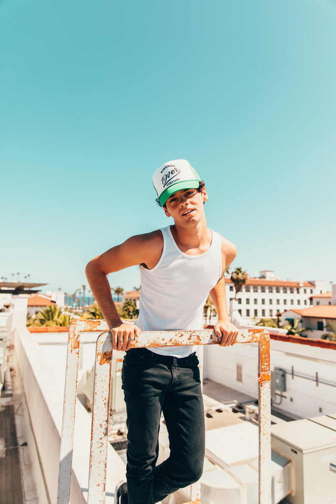KINGDOM OVER CULTURE WHITE/GREEN TRUCKER HAT