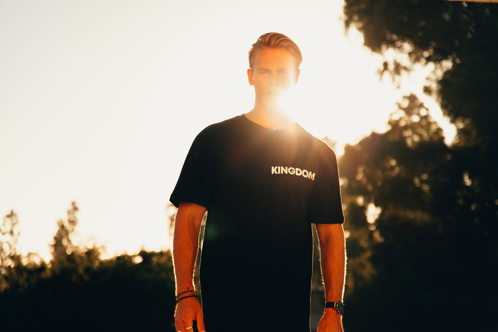 KINGDOM OVER CULTURE BLACK SLEEVE T-SHIRT