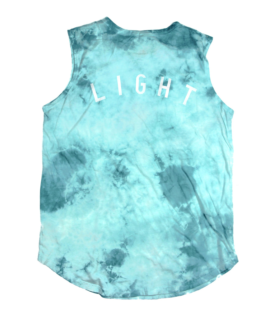 SALT + LIGHT BLUE LAGOON TIE-DYED WOMEN'S SLEEVELESS TANK