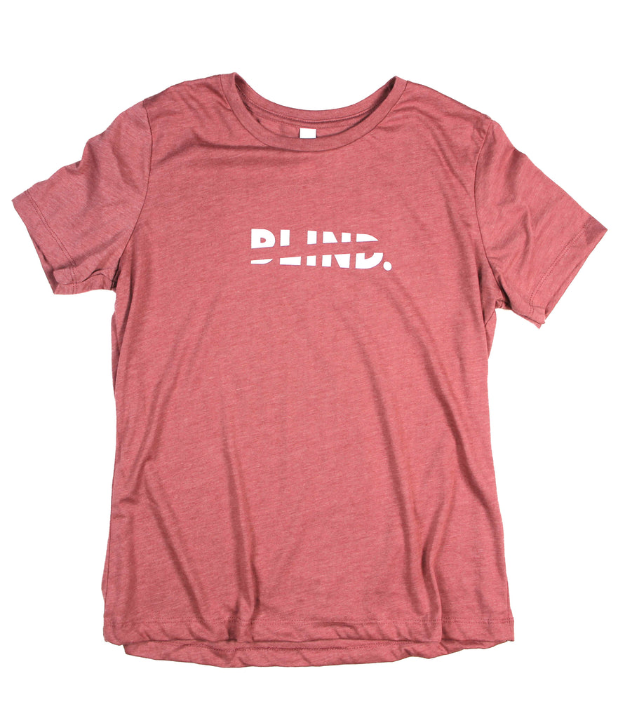 BLIND NO MORE MAUVE TEE
