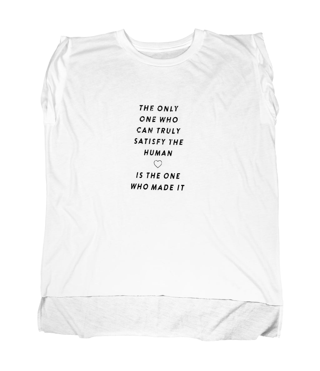 TRULY SATISFY ♡ WOMEN'S ROLLED CUFF MUSCLE T-SHIRT