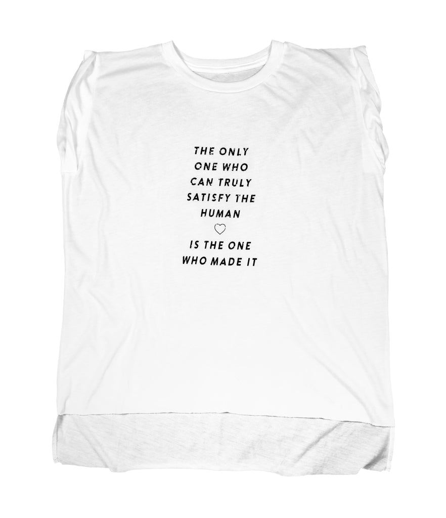 TRULY SATISFY ♡ WOMEN'S ROLLED CUFF MUSCLE T-SHIRT