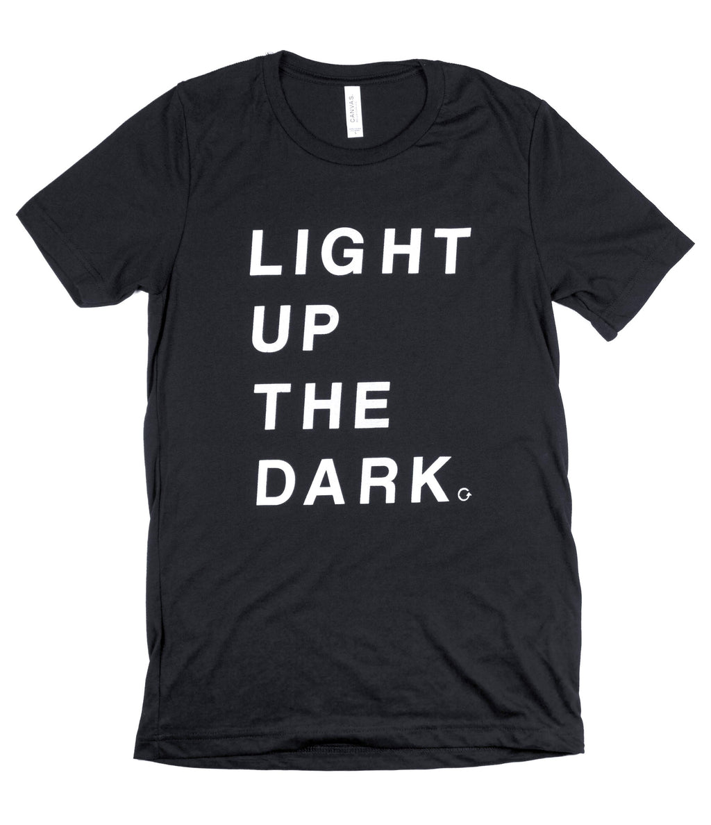 LIGHT UP THE DARK BLACK T-SHIRT