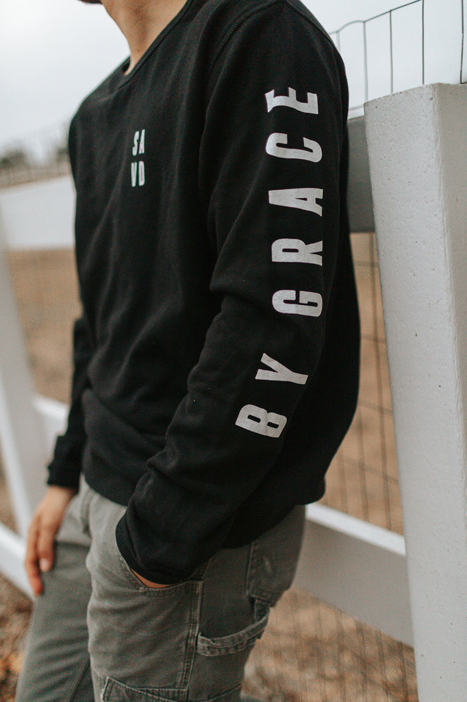 BY GRACE THROUGH FAITH HEAVYWEIGHT PULLOVER