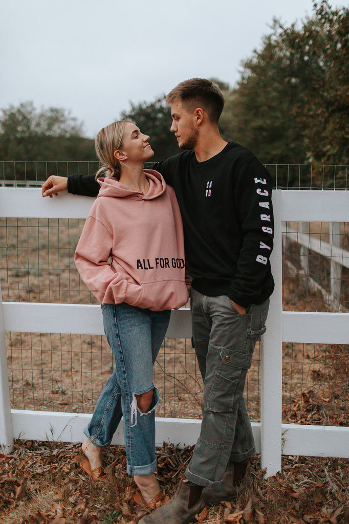 ALL FOR GOD SALMON URBAN HOODIE