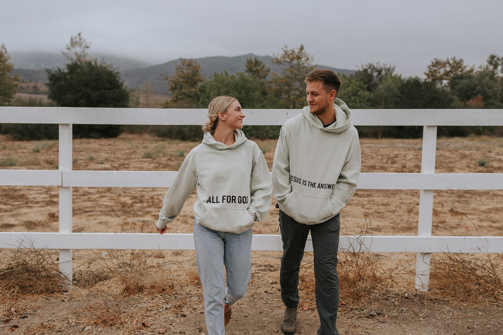 JESUS IS THE ANSWER PISTACHIO URBAN HOODIE