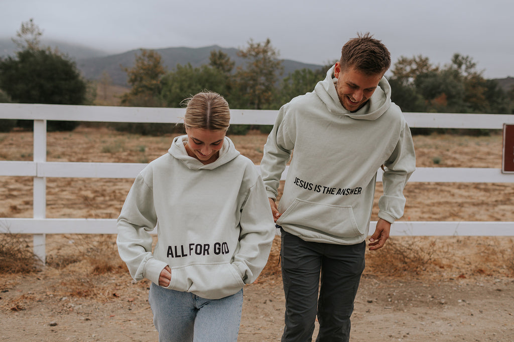 JESUS IS THE ANSWER PISTACHIO URBAN HOODIE