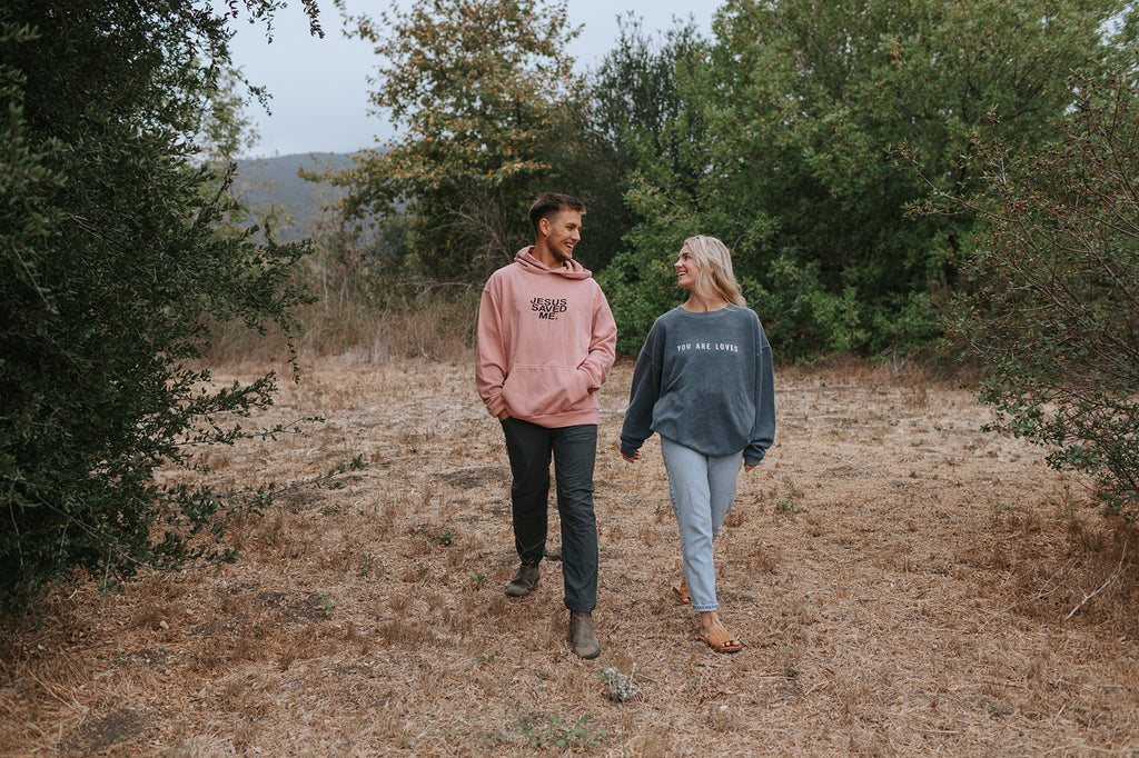 JESUS SAVED ME SALMON URBAN HOODIE