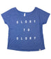 GLORY TO GLORY BLUE WOMEN'S FLOWY TEE