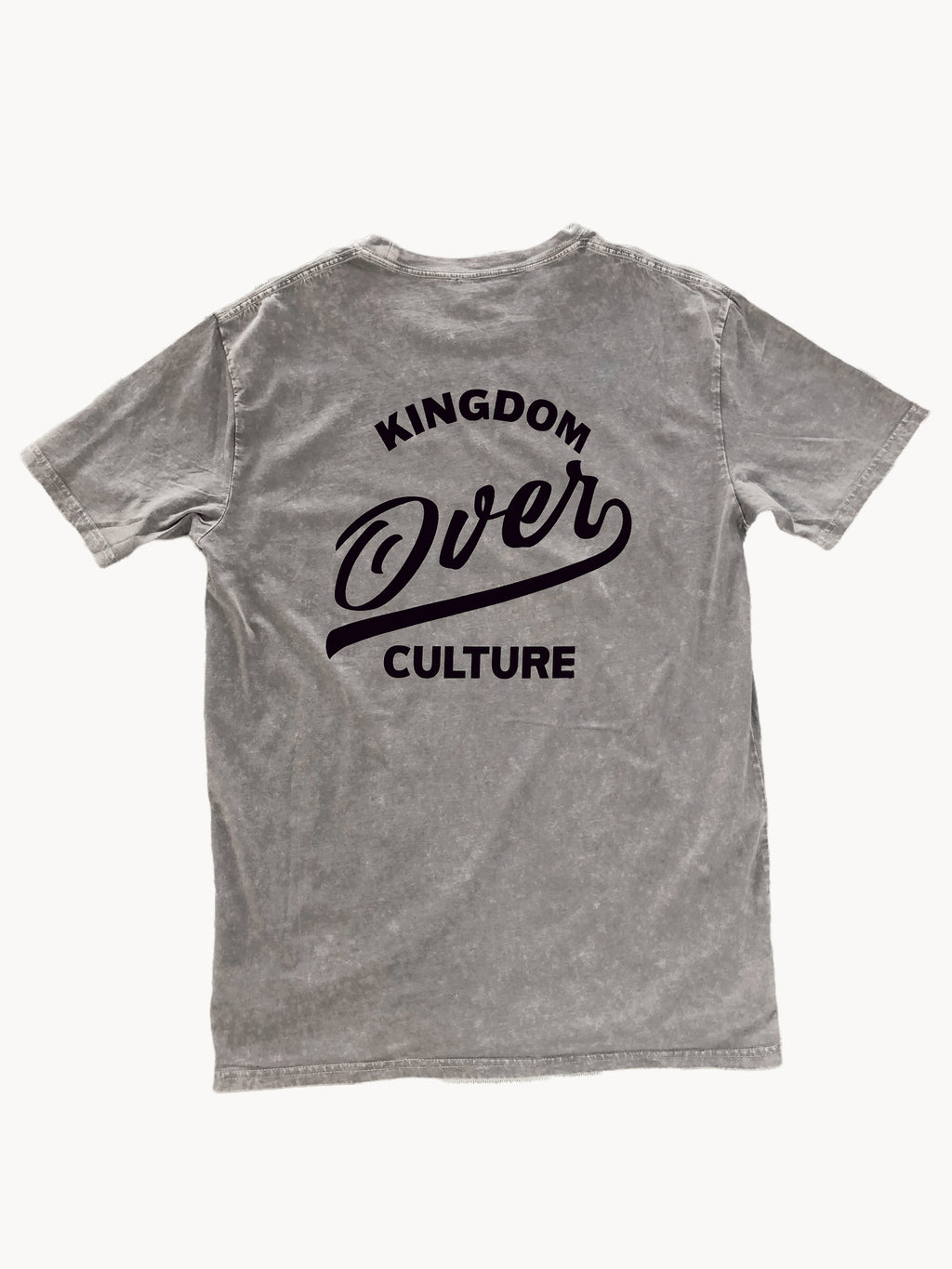 KINGDOM OVER CULTURE MINERAL GREY WASH SLEEVE T-SHIRT