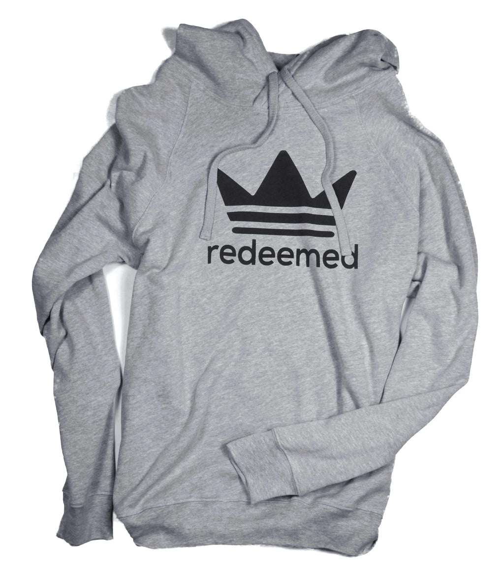 REDEEMED GRAY CROSSOVER HOODIE