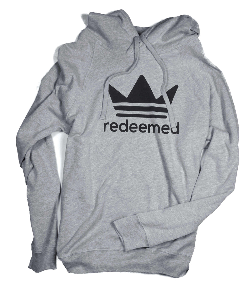REDEEMED GRAY CROSSOVER HOODIE