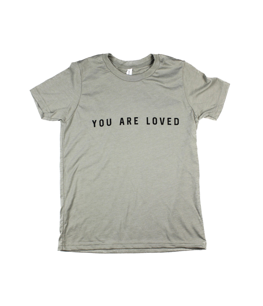 YOU ARE LOVED HEATHER STONE YOUTH TEE