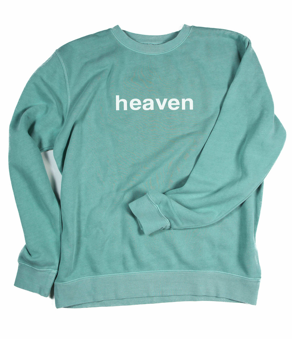 HEAVEN IT'S REAL MINT CREWNECK SWEATSHIRT