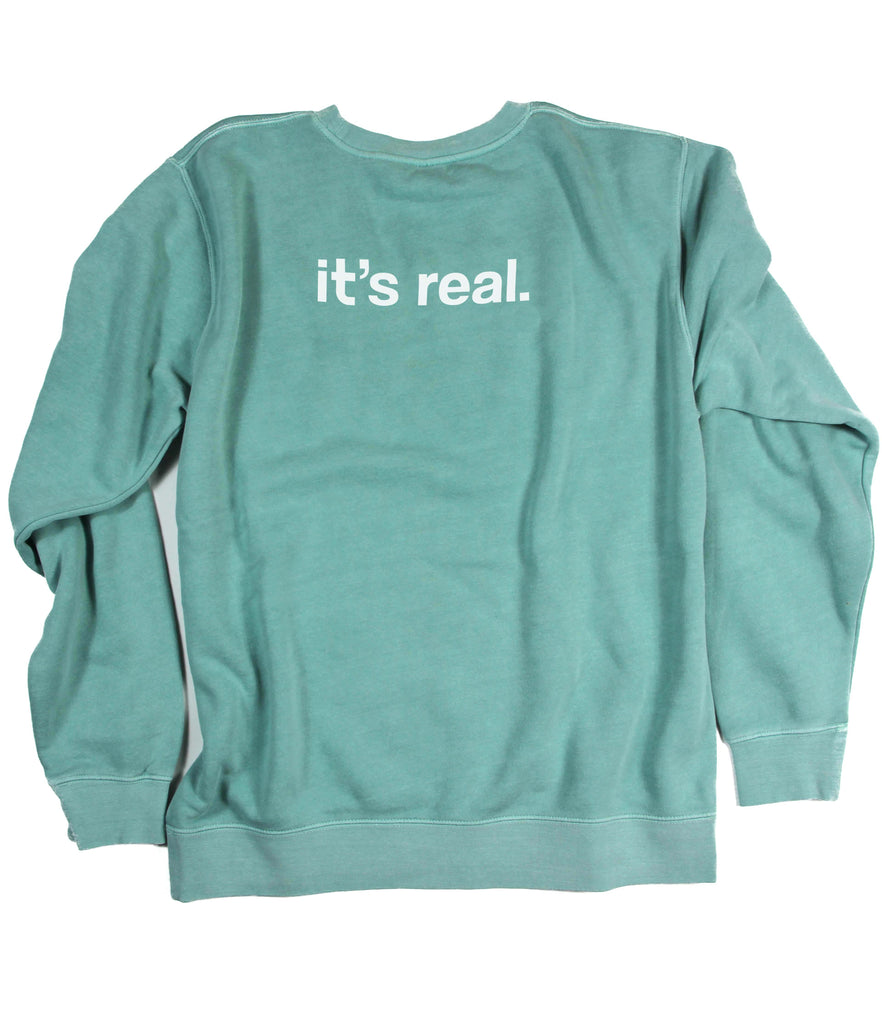 HEAVEN IT'S REAL MINT CREWNECK SWEATSHIRT