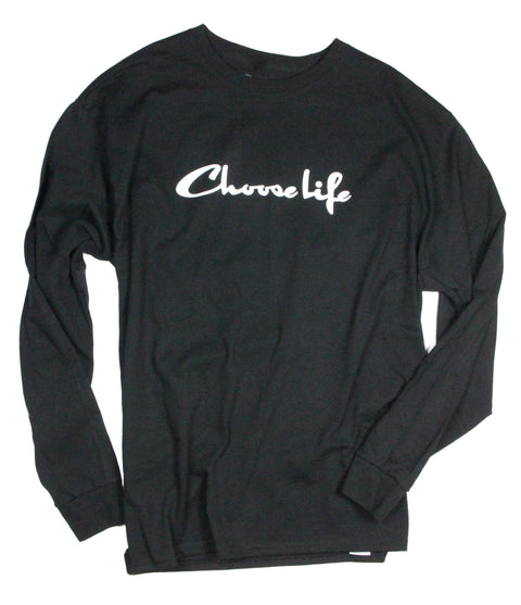 CHOOSE LIFE BLACK LONG SLEEVE