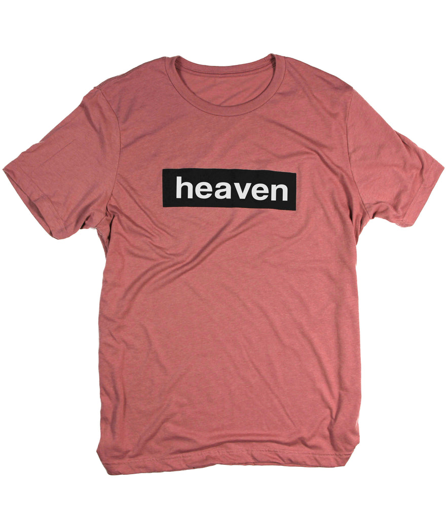 HEAVEN  IT'S REAL MAUVE BLACK BOX T-SHIRT