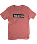 HEAVEN  IT'S REAL MAUVE BLACK BOX T-SHIRT