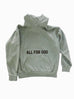 ALL FOR GOD OIL GREEN URBAN HOODIE