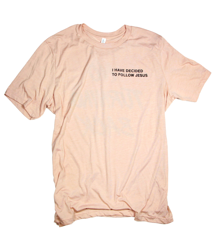 NO TURNING BACK PEACH T-SHIRT
