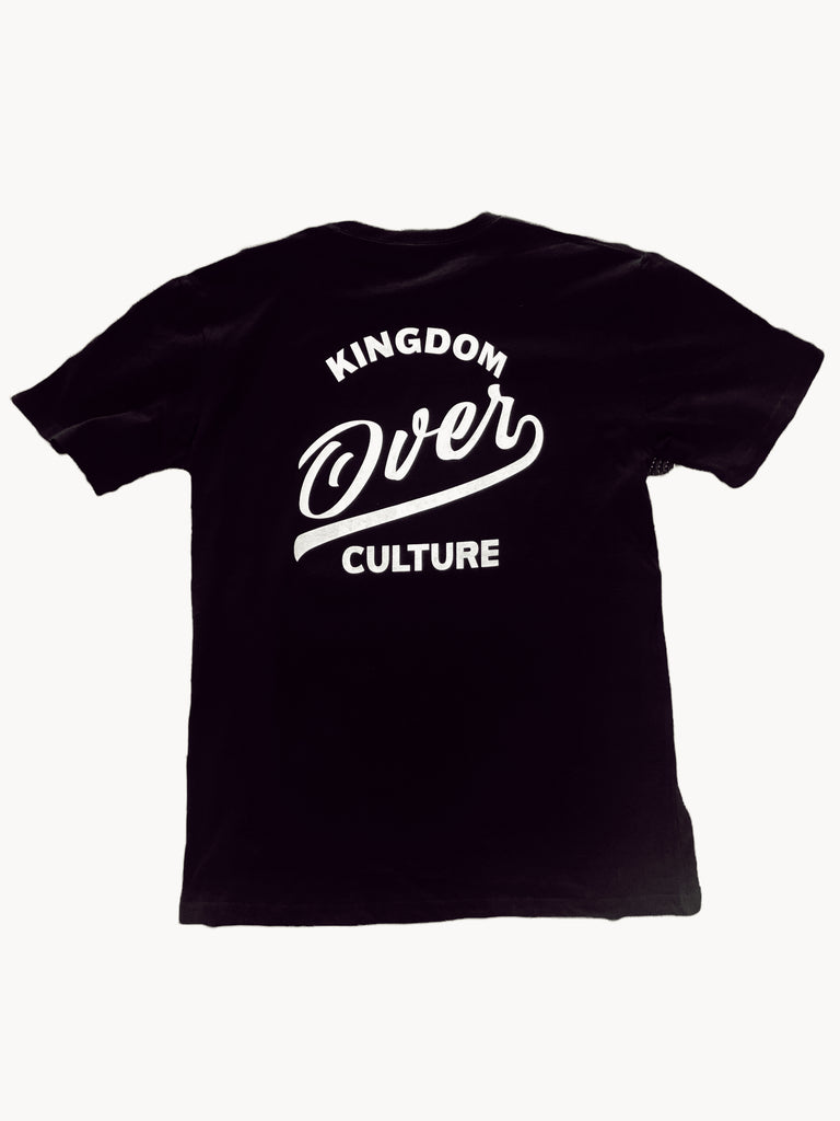 KINGDOM OVER CULTURE BLACK SLEEVE T-SHIRT