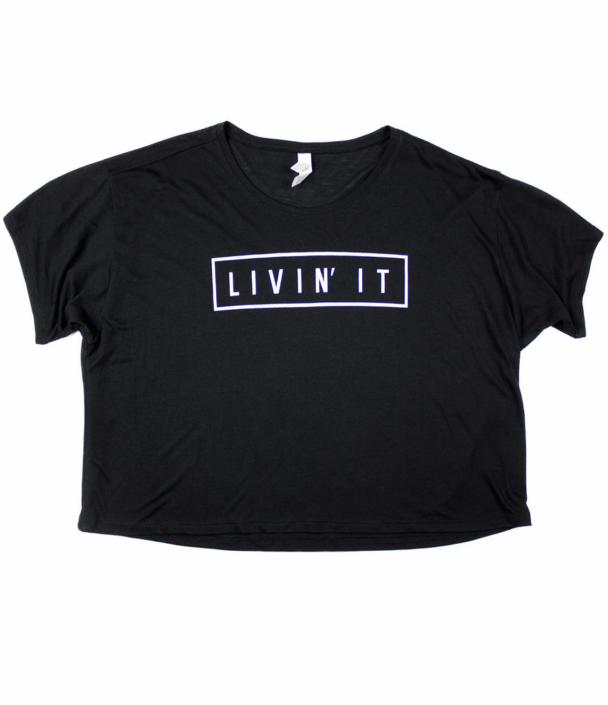 LIVIN' IT BLACK WOMEN'S BOXY TEE