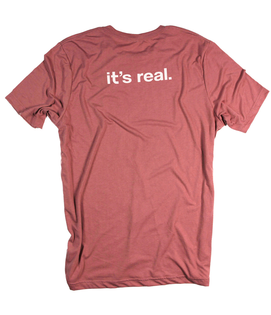 HEAVEN IT'S REAL MAUVE T-SHIRT