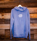 LOVE NEVER FAILS LIGHT BLUE HOODIE