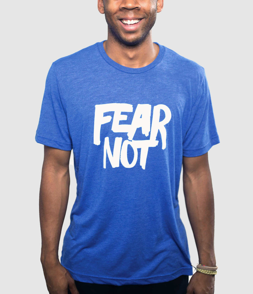 FEAR NOT ROYAL BLUE T-SHIRT