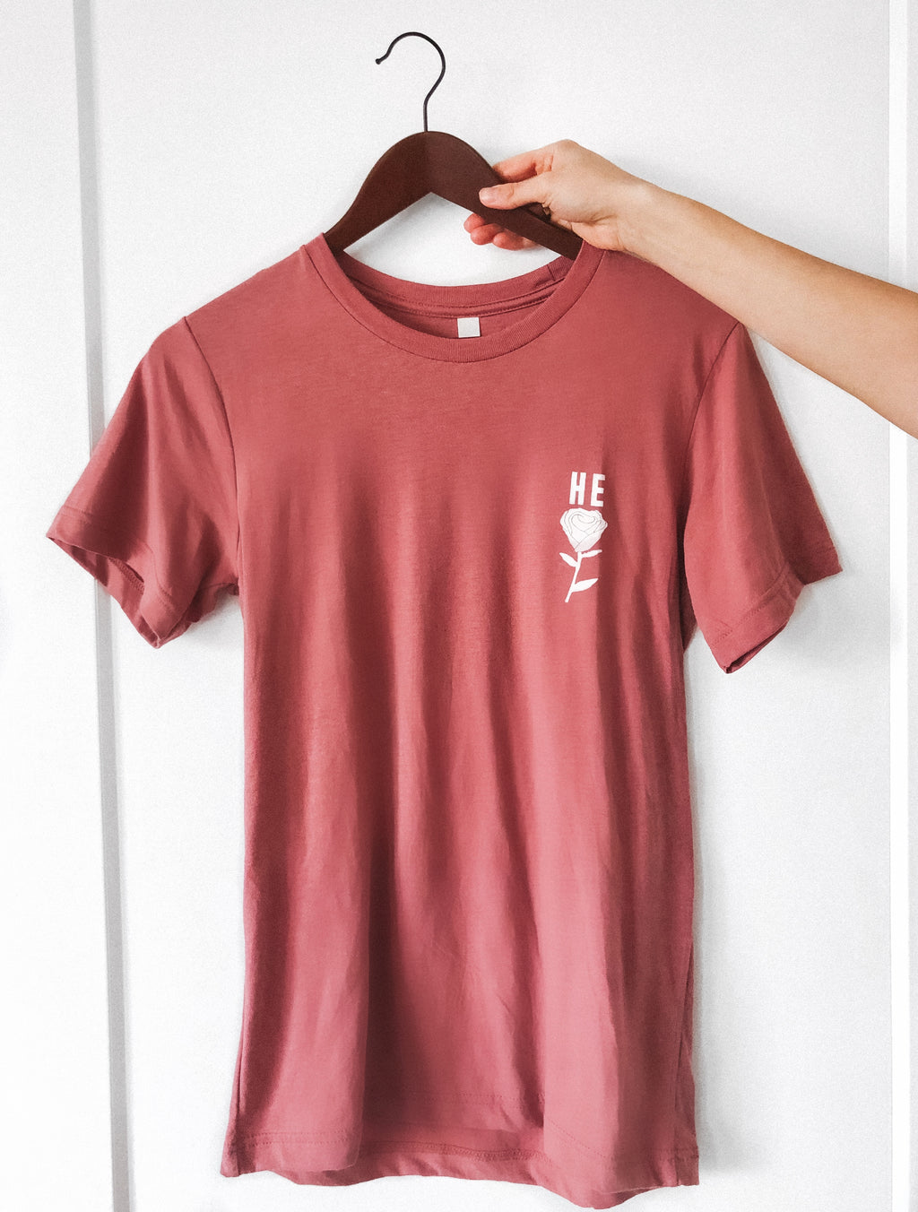 HE ROSE MAUVE SLEEVE T-SHIRT