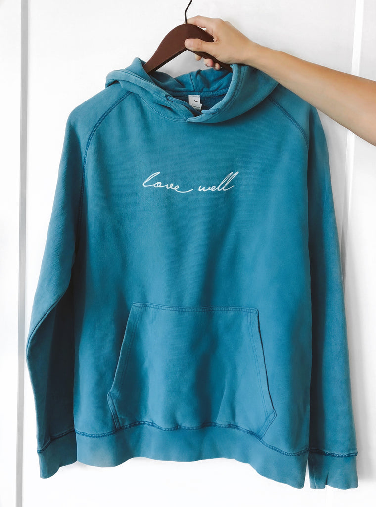 LOVE WELL BLUE LAGOON VINTAGE HOODIE