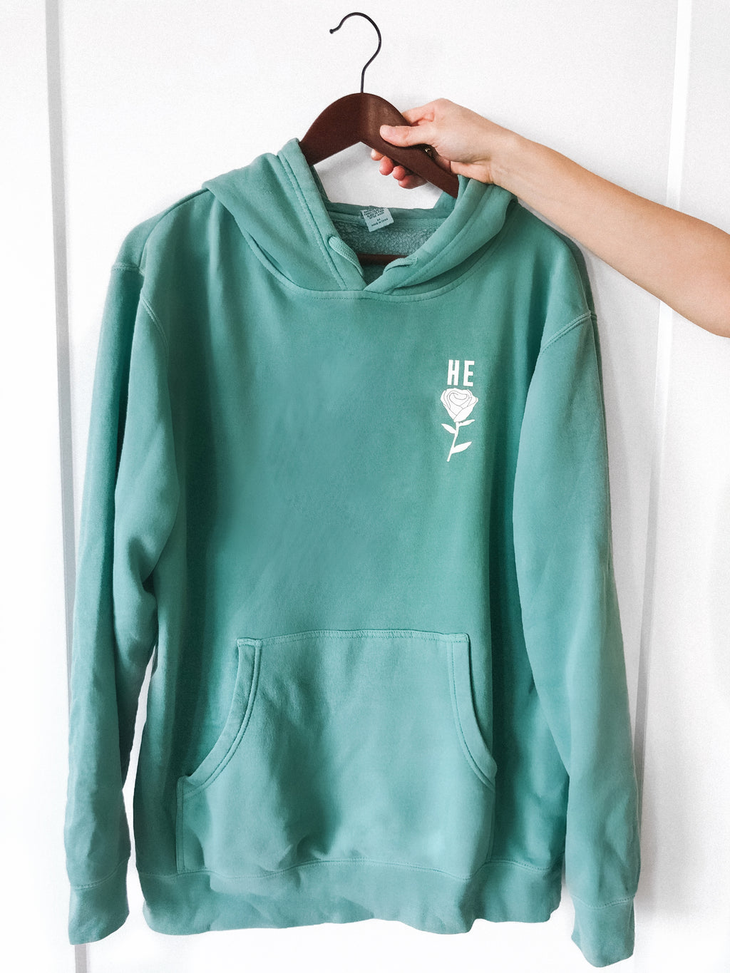 HE ROSE SEAFOAM HOODIE