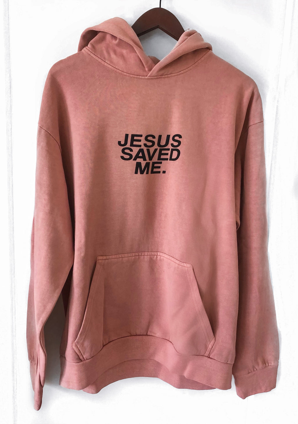 JESUS SAVED ME SALMON URBAN HOODIE