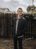 NO TURNING BACK LIGHTWEIGHT STRIPE BOMBER JACKET