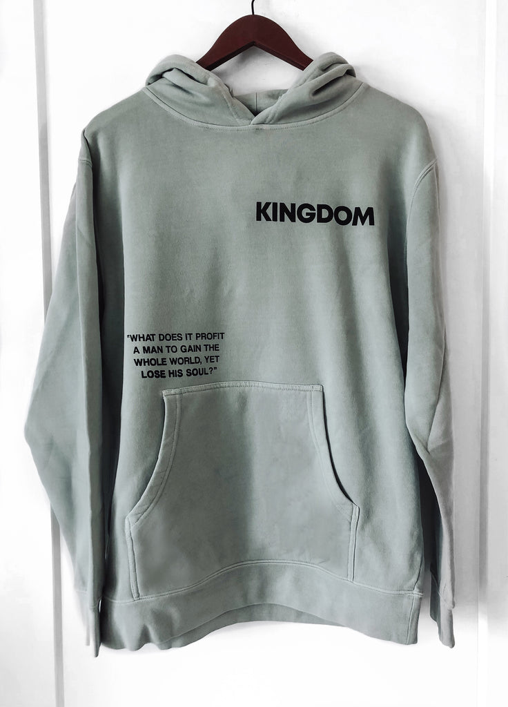 KINGDOM PROFIT PIGMENT SAGE DYED HOODIE