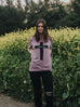 CROSS YOU ARE LOVED LILAC WOMEN'S T-SHIRT