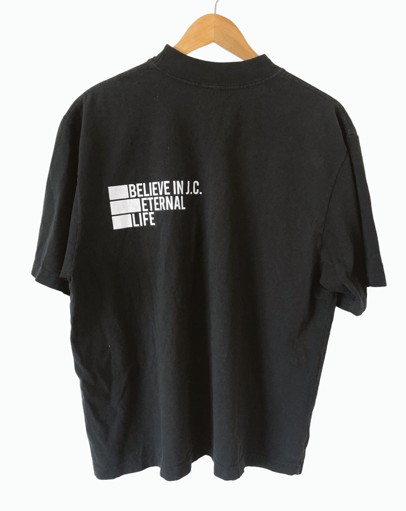 BELIEVE IN J.C. BLACK SLEEVE T-SHIRT