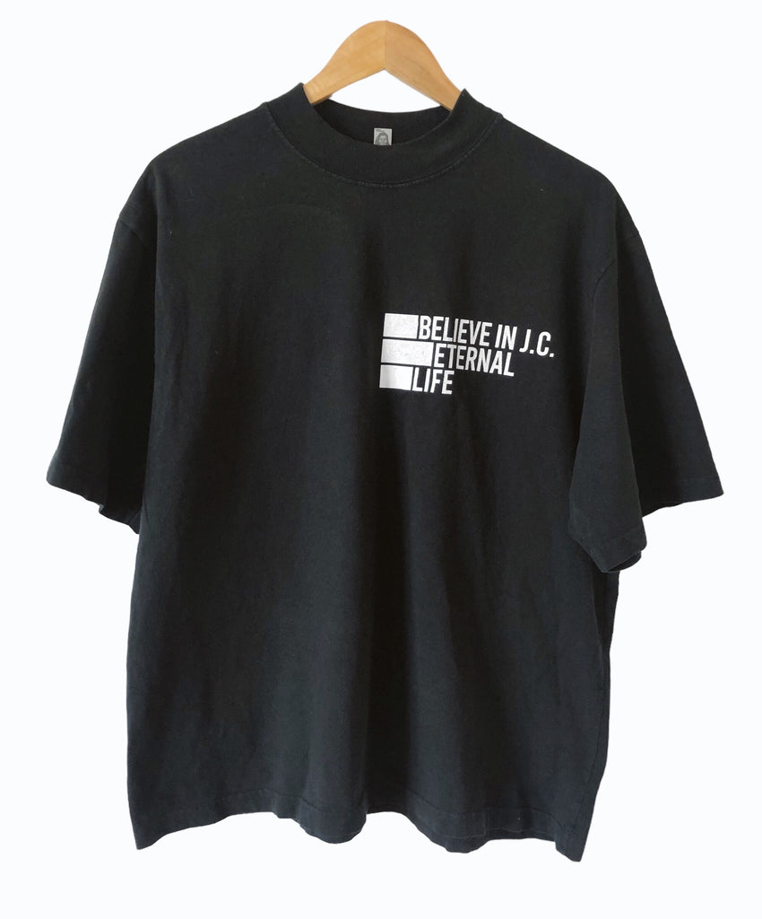 BELIEVE IN J.C. BLACK SLEEVE T-SHIRT