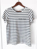 CHOOSE LOVE NAVY/WHITE STRIPE WOMEN'S TEE