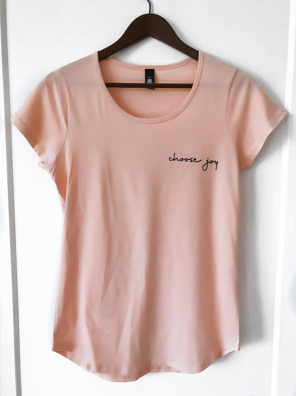 CHOOSE JOY PEACH WOMEN'S TEE