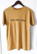 YOU ARE LOVED MUSTARD VINTAGE SLEEVE T-SHIRT